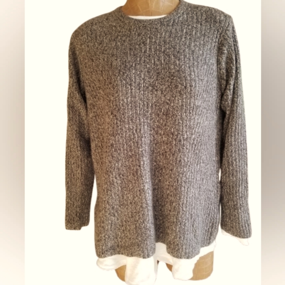 Brown/white Tweed Cashmere Sweater